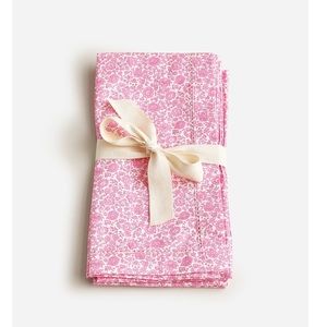 JCREW  NAPKINS IN LIBERTY FABRIC  FOUR PCS NWT